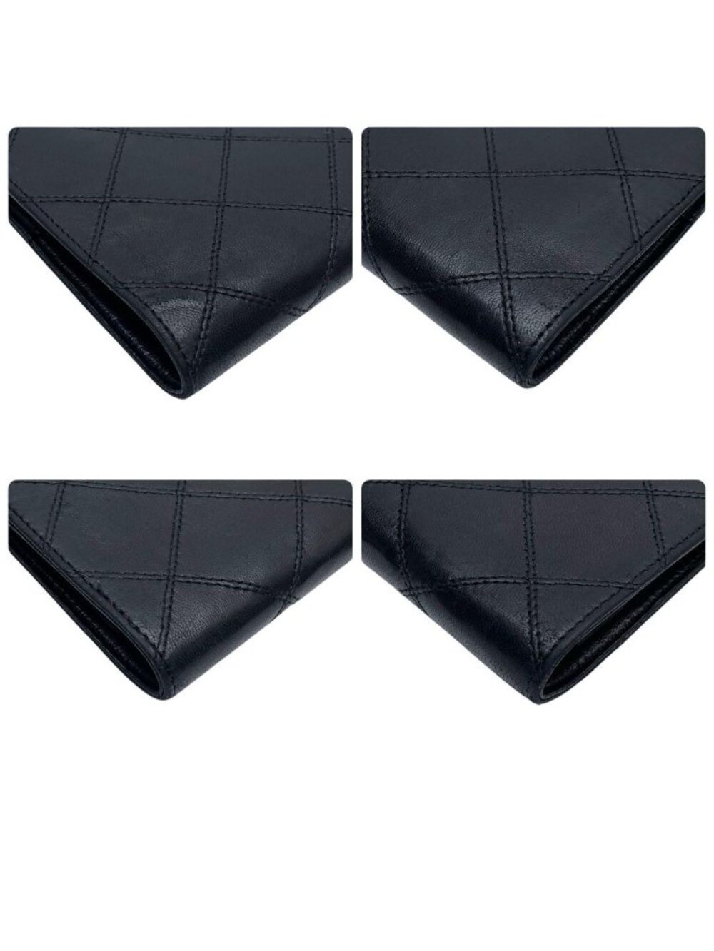 Chanel Bicolor Quilted Lambskin Clutch - Picture 6 of 10